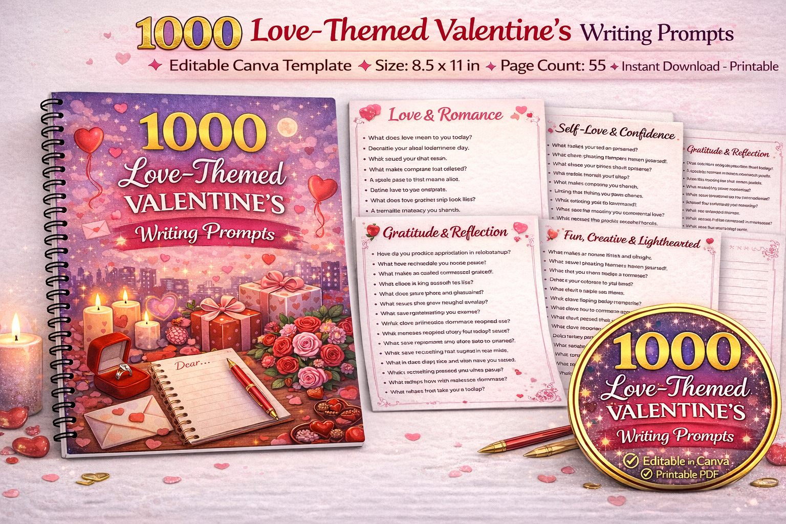 Love-Themed Valentine Writing Prompts