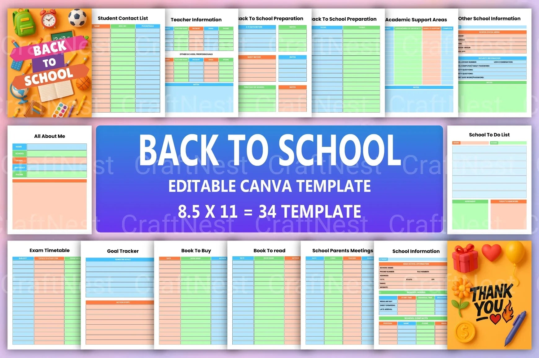 Back to School Essentials - CraftNest - Digital Crafting and Art