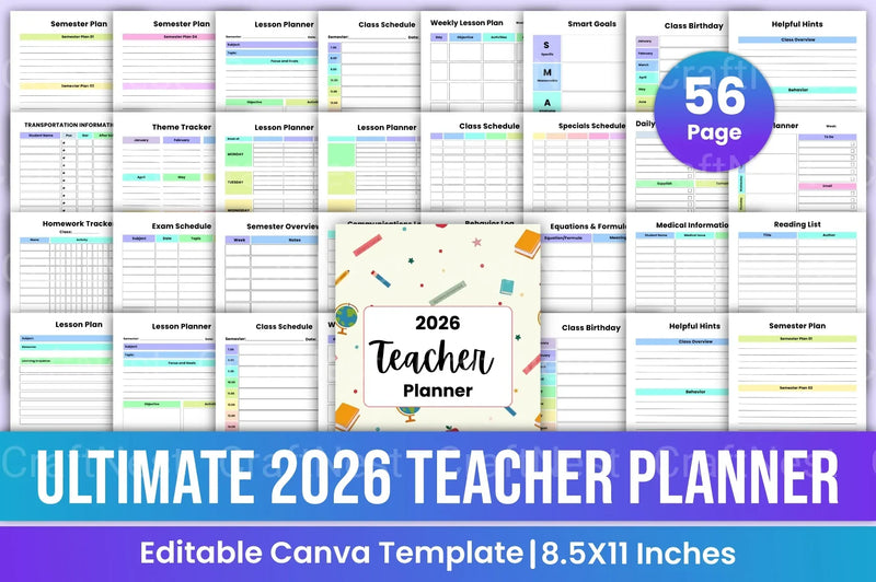 Ultimate Teacher Planner for Effective Classroom Management - CraftNest - Digital Crafting and Art