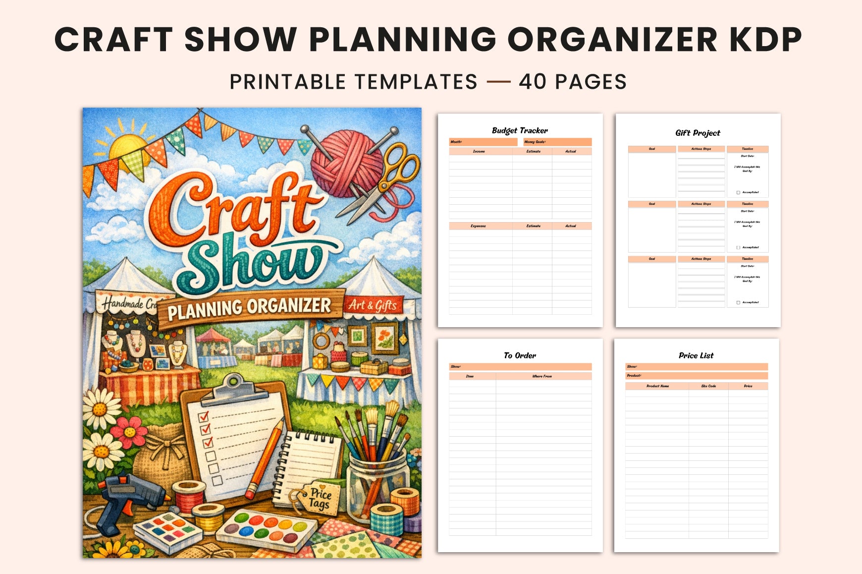 Craft Show Planning Planner