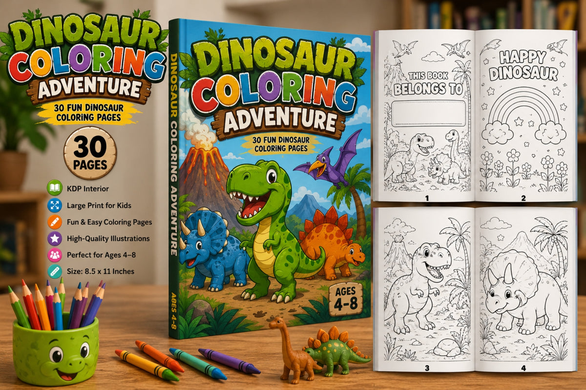 Dinosaur Coloring Adventure