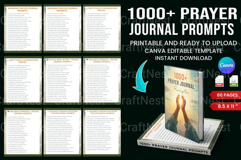 Prayer Prompts for Spiritual Growth - CraftNest - Digital Crafting and Art