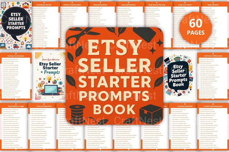 Etsy Seller Starter Prompts Book - CraftNest - Digital Crafting and Art