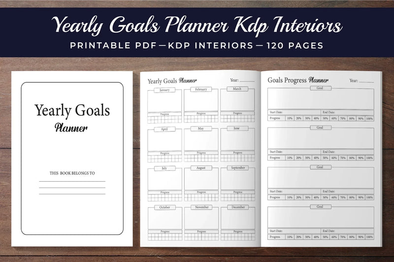 Yearly Goals Planner from 100 Planner - CraftNest - Digital Crafting and Art