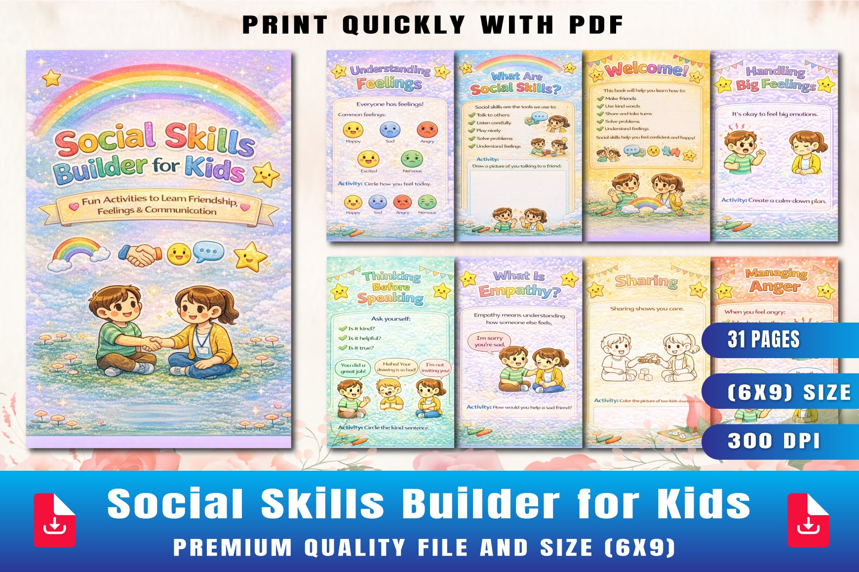 Social Skills Builder for Kids Planner