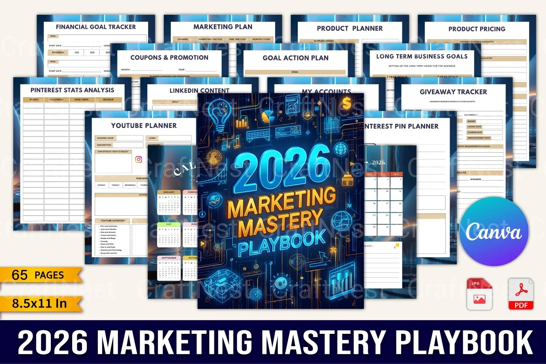 Marketing Mastery Playbook: Unlock Success - CraftNest - Digital Crafting and Art