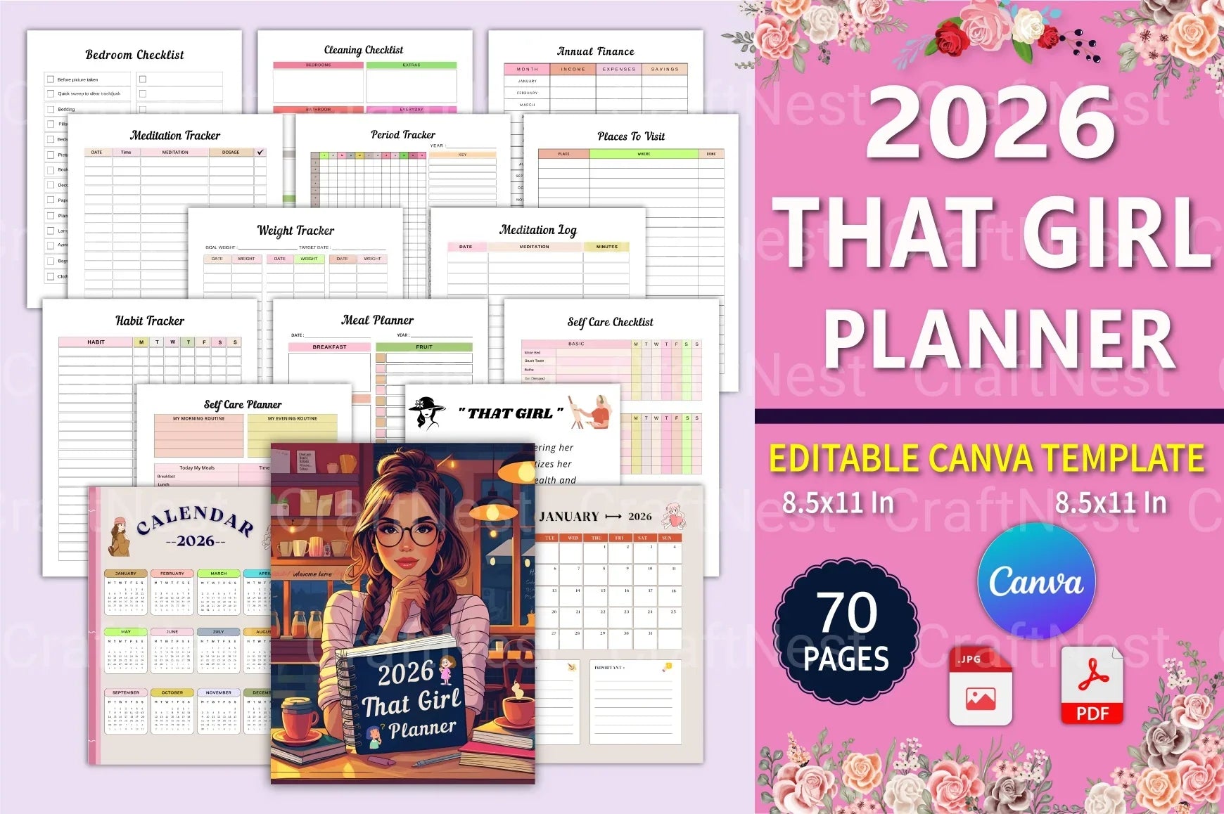 That Girl Planner: Stylish & Functional Organizer - CraftNest - Digital Crafting and Art