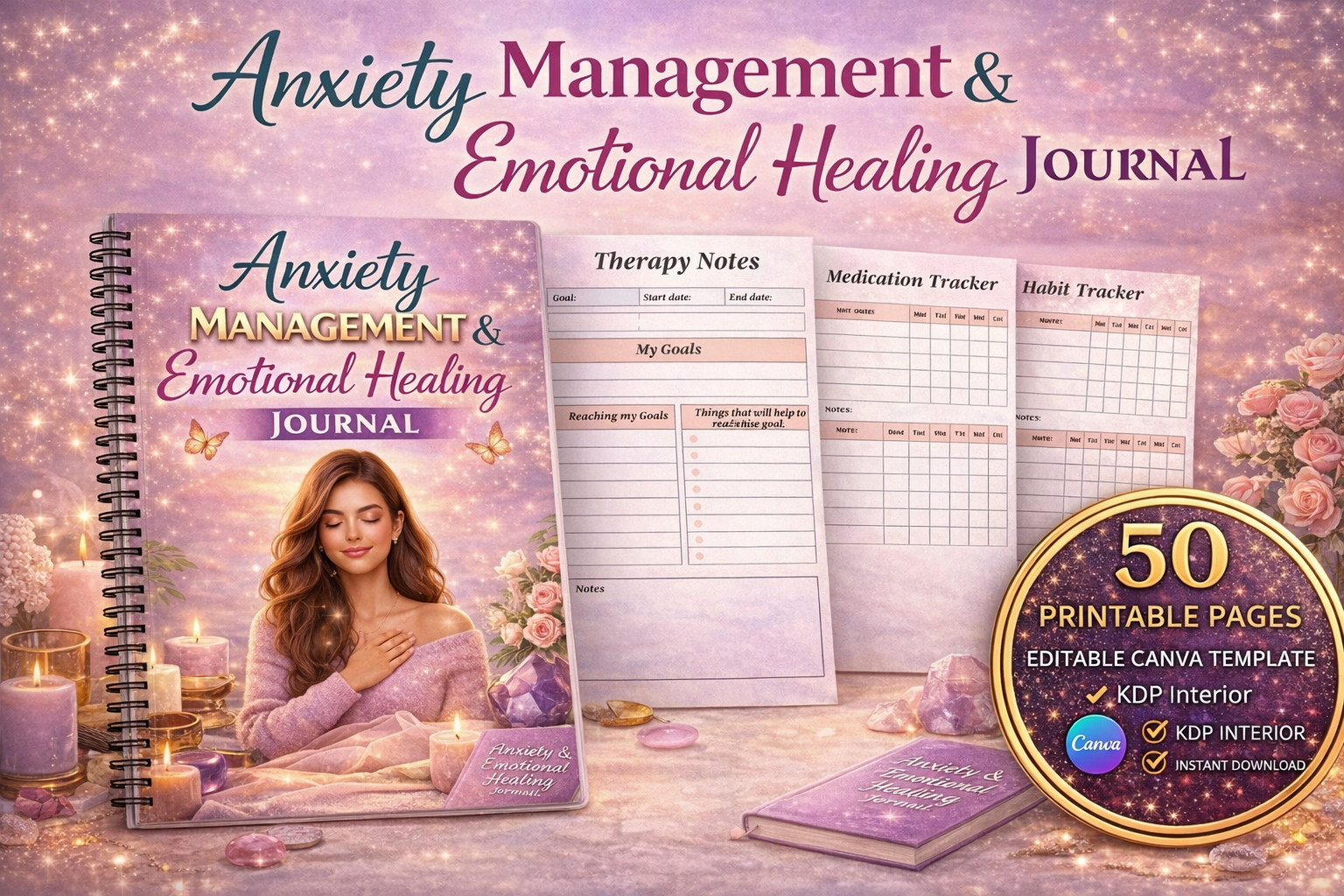 Anxiety Management Emotional Healing Journal