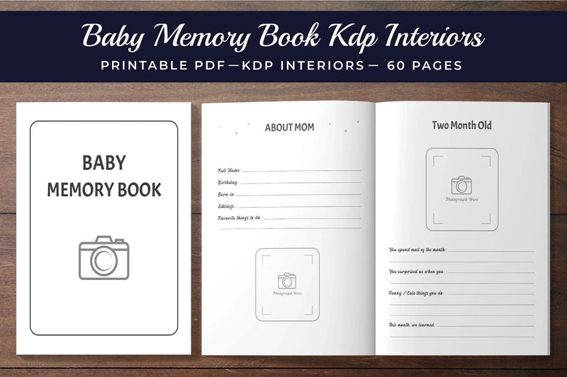 Baby Memory Book Planner - CraftNest - Digital Crafting and Art