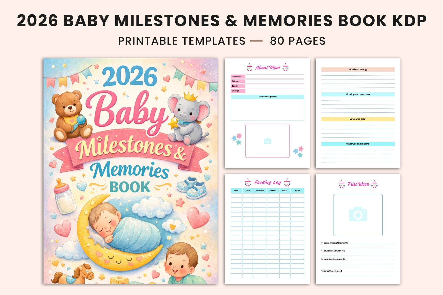 Baby Milestones Memories Planner