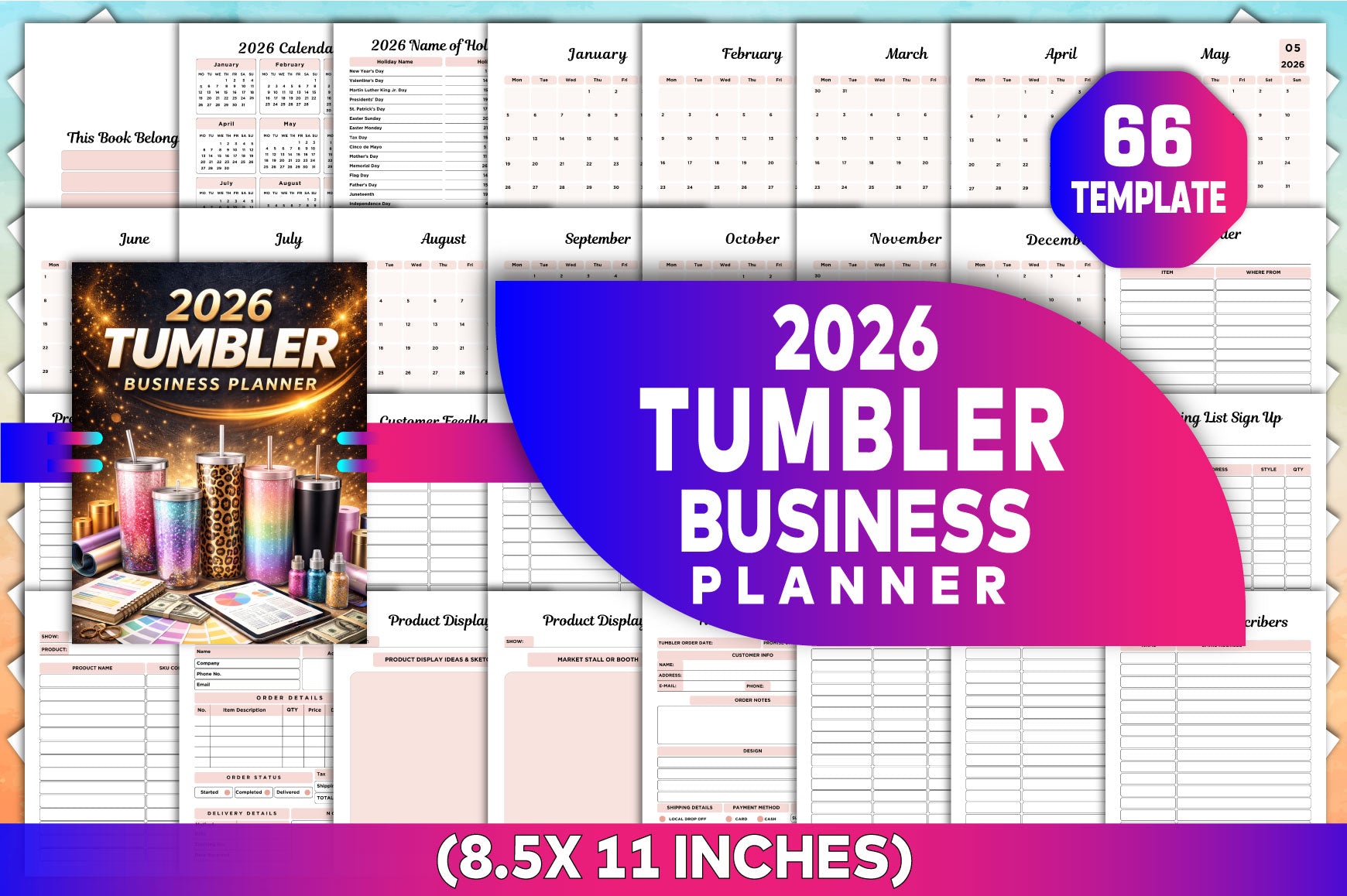 Tumbler Business Planner Template