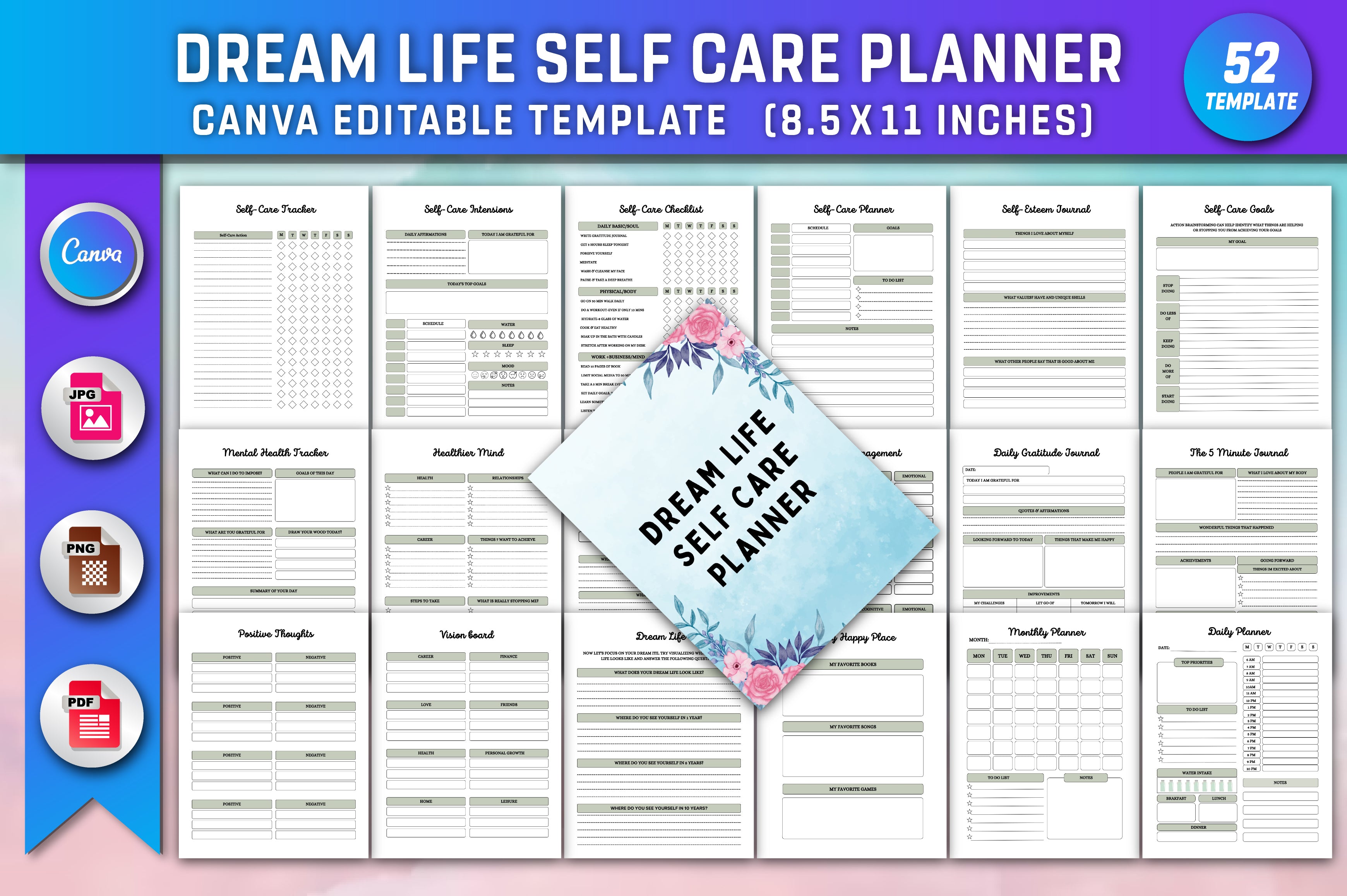 Dream Life Self Care Planner