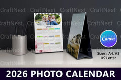 Photo Calendar Design - CraftNest - Digital Crafting and Art