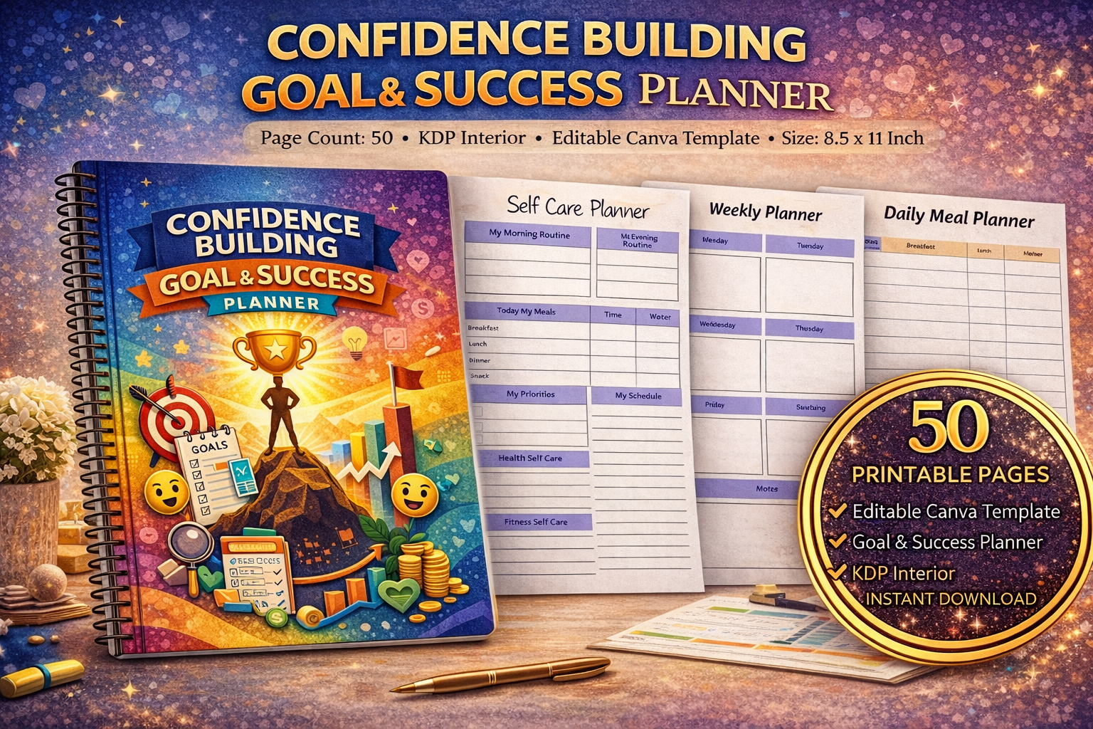 Confidence Building Goal Success Planner