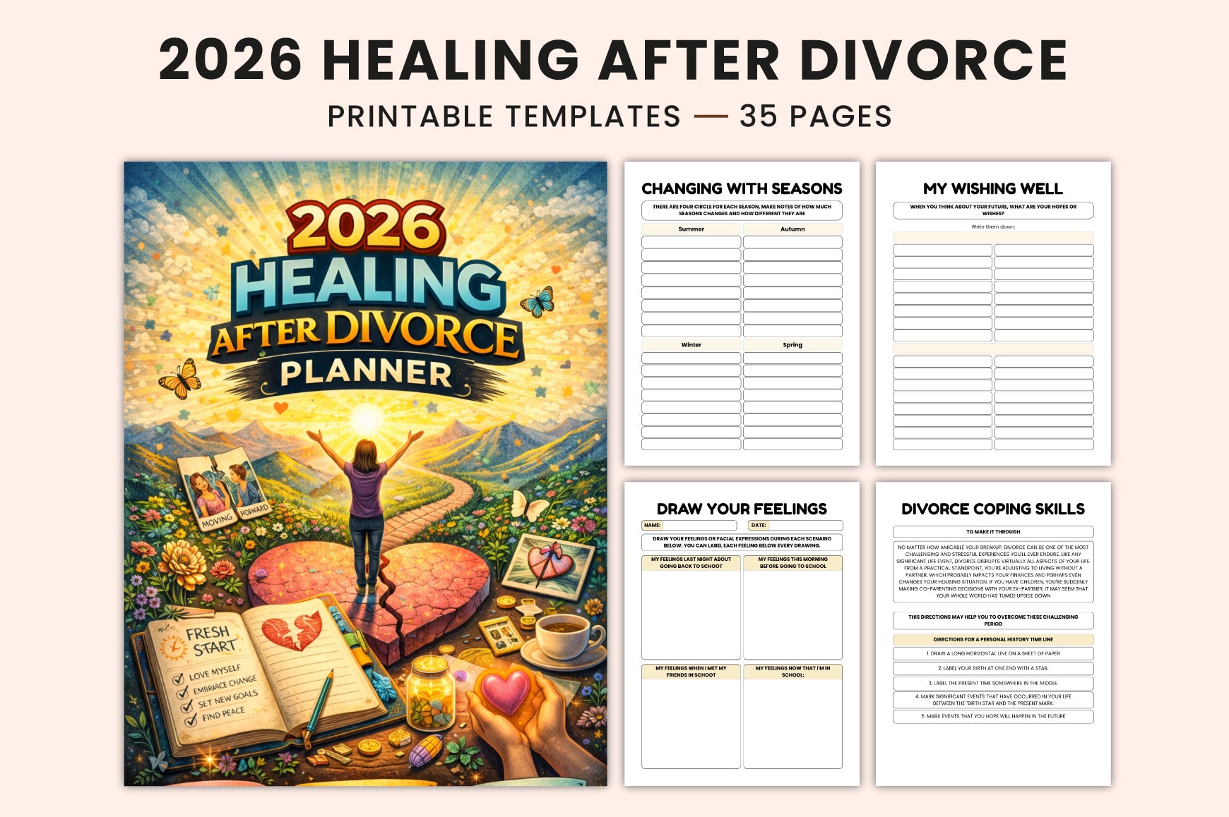 Healing After Divorce Planner