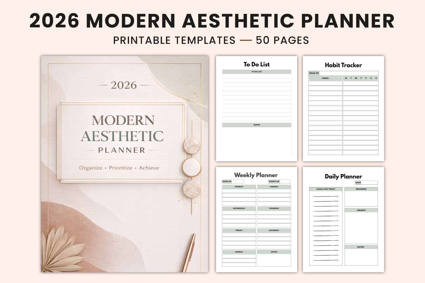 Modern Aesthetic Planner