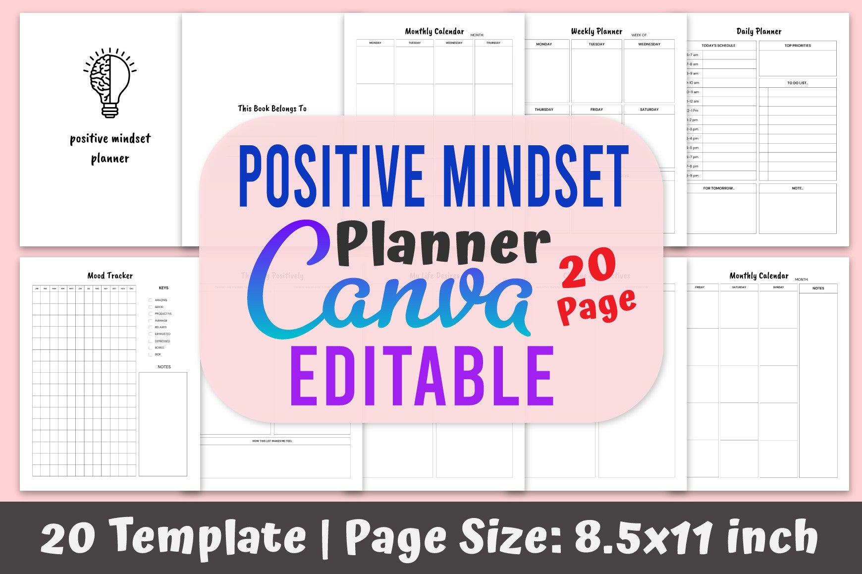 Positive Mindset Planner