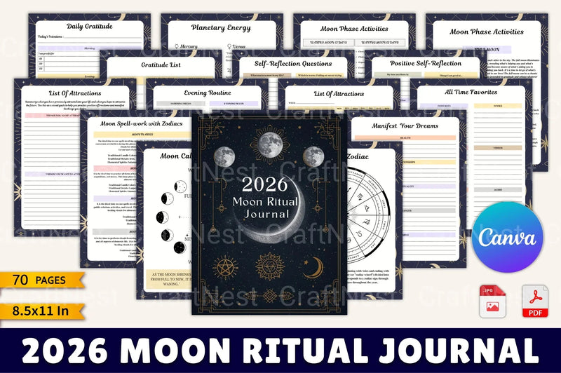Moon Ritual: Mystical Nighttime Ceremony - CraftNest - Digital Crafting and Art