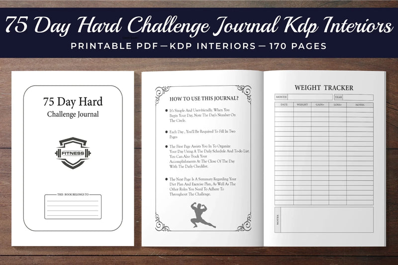 Day Hard Challenge Planner - Printable Planner Bundle - CraftNest - Digital Crafting and Art