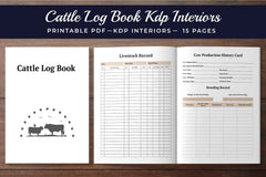 Cattle Log Book Planner - CraftNest - Digital Crafting and Art