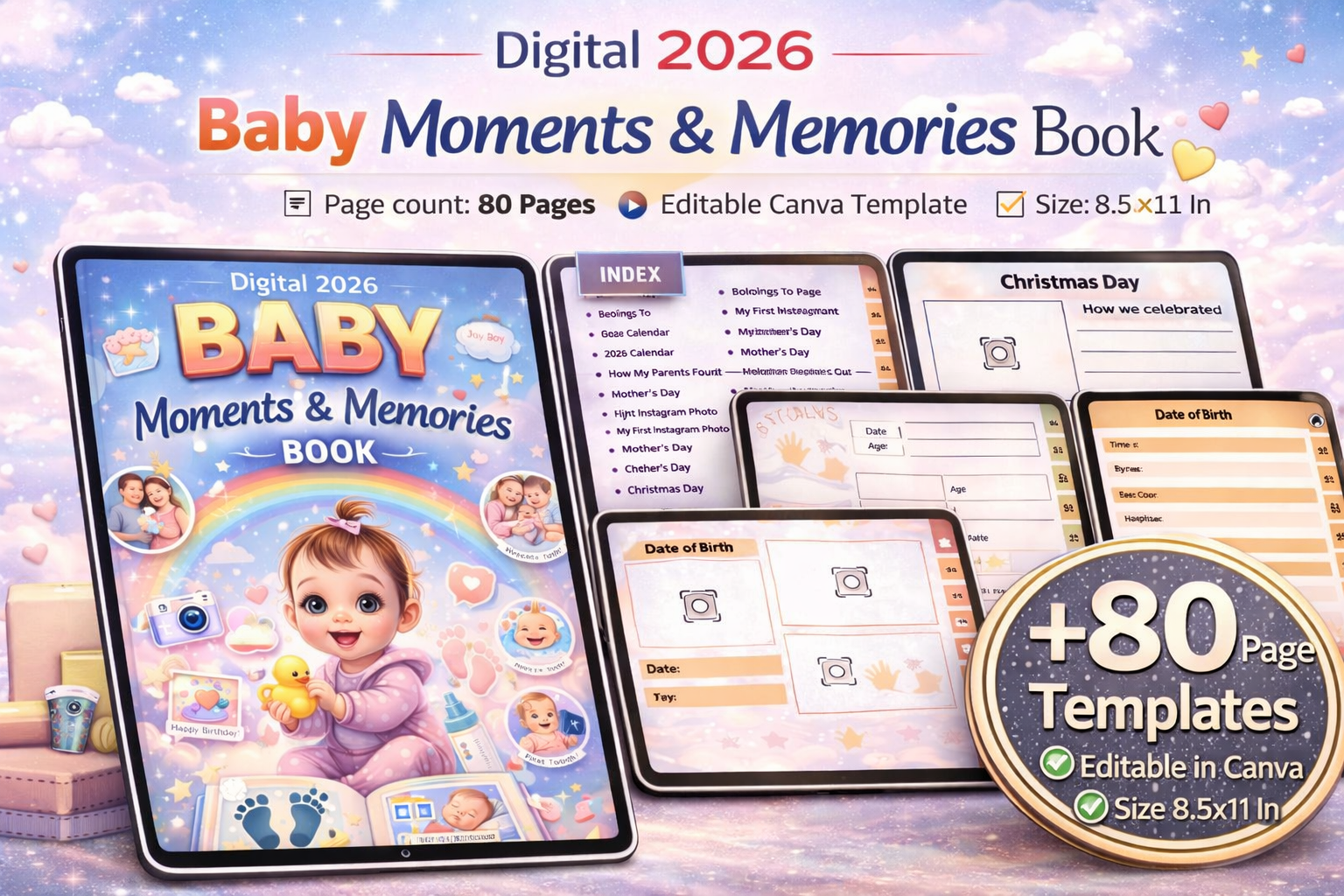 Baby Moments Memories Journal