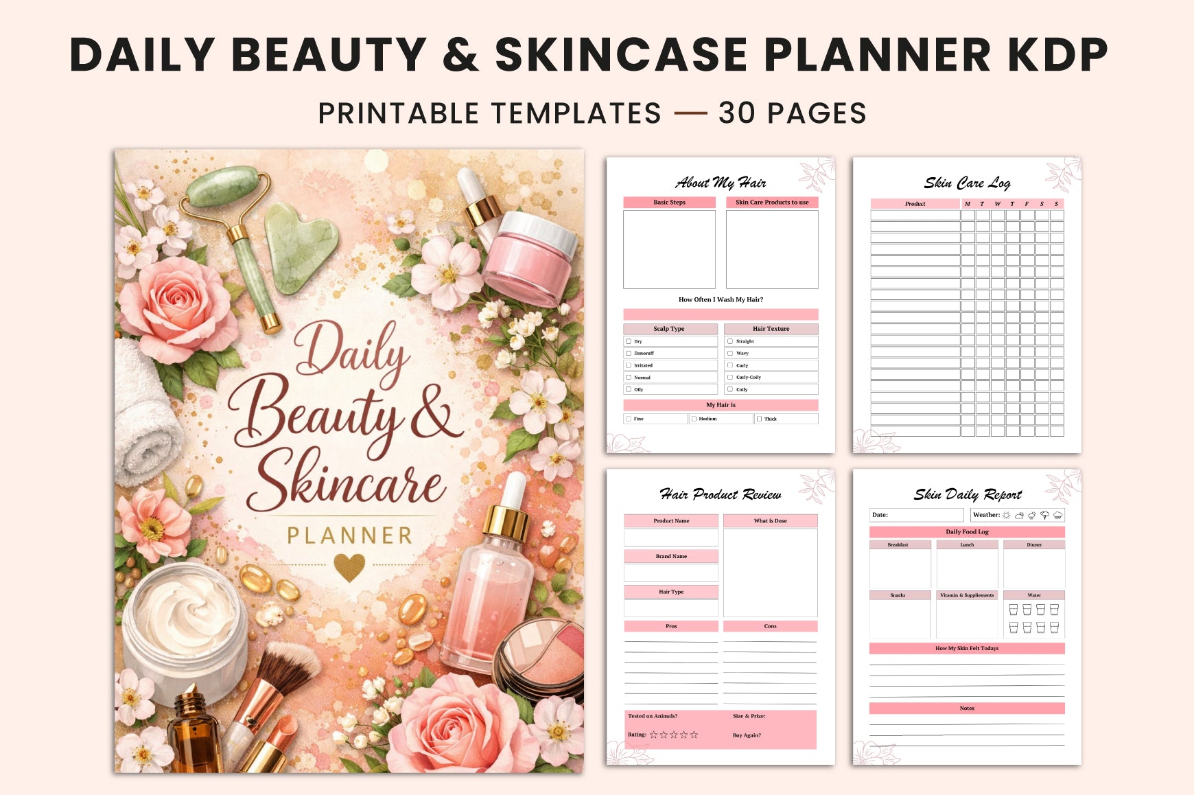 Daily Beauty Skincare Planner