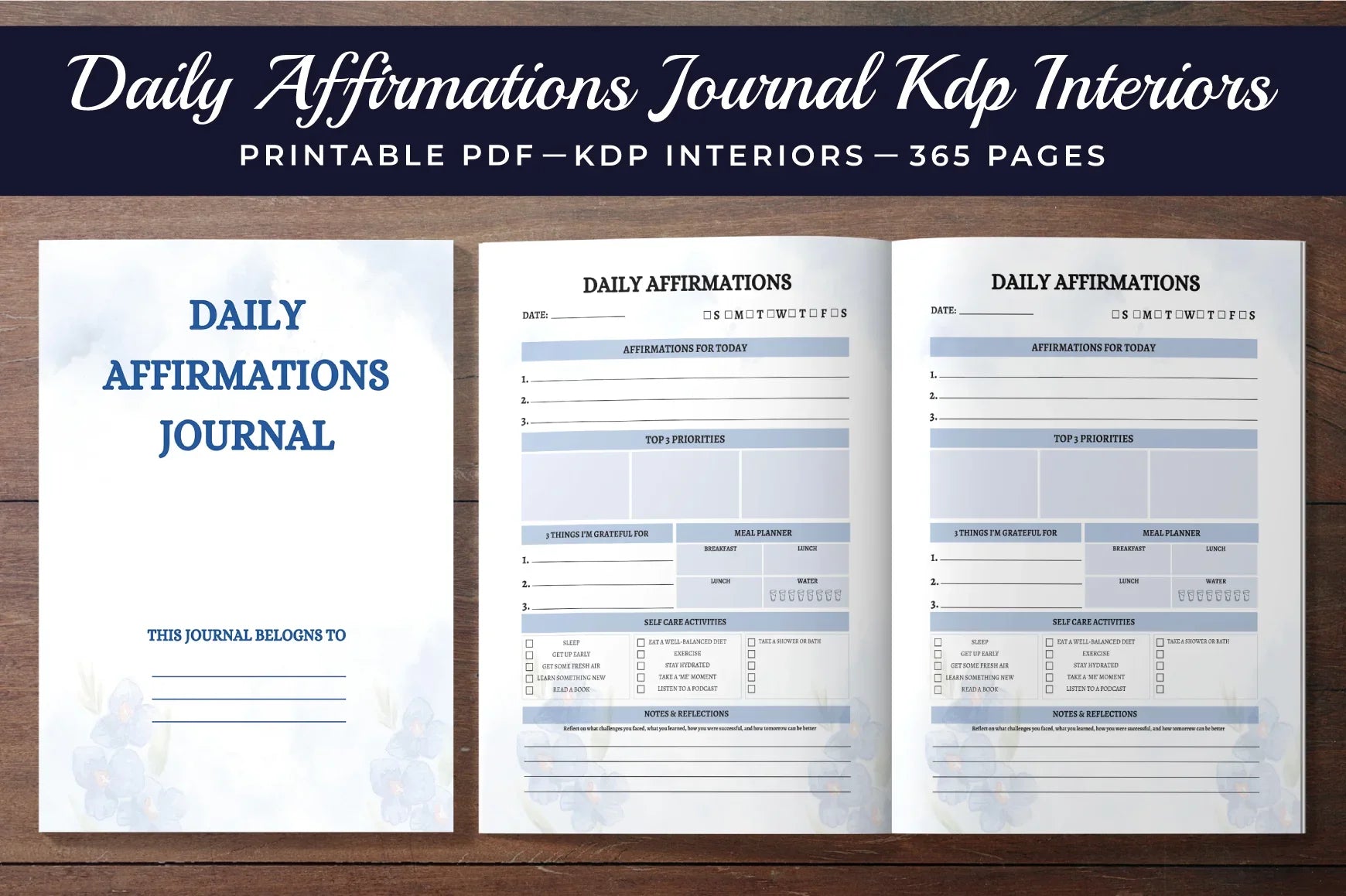Daily Affirmations Planner  Bundle - CraftNest - Digital Crafting and Art