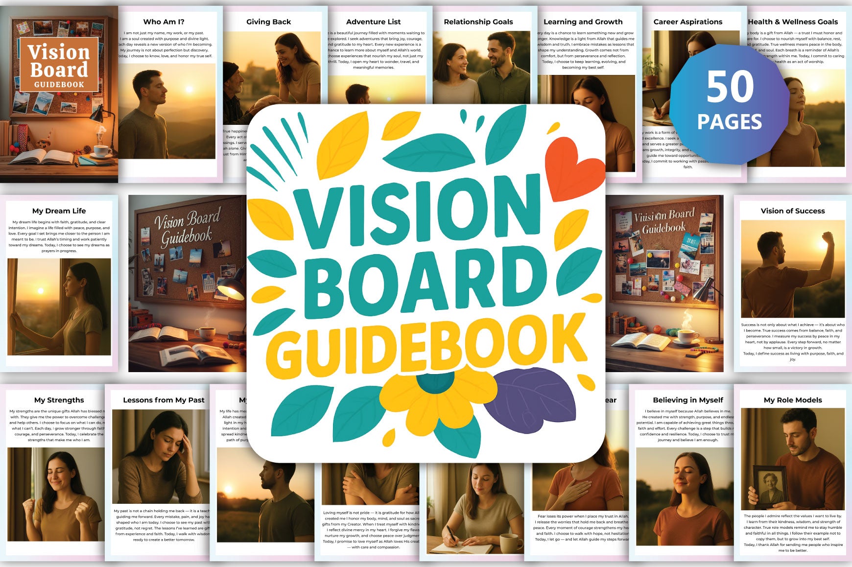Vision Board Guidebook Planner