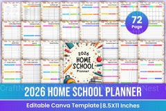 Home School Planner - CraftNest - Digital Crafting and Art