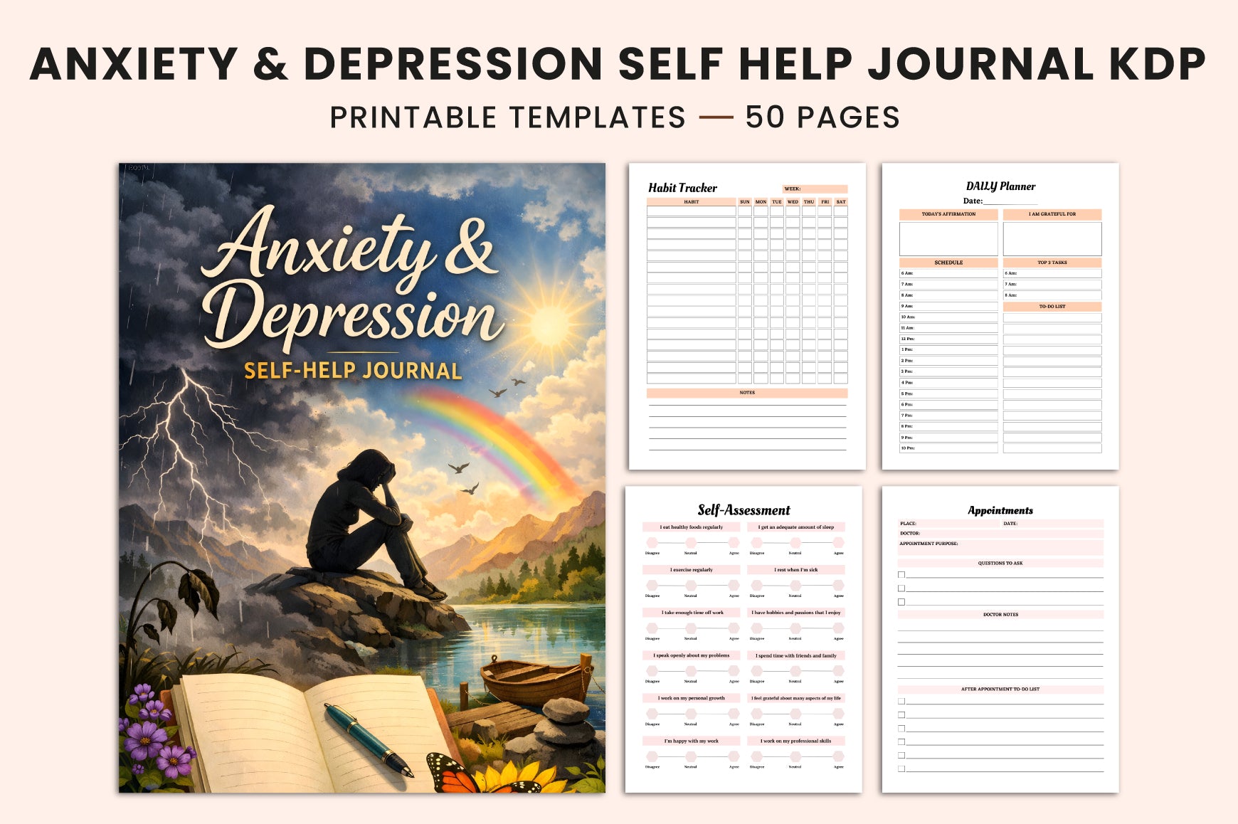 Anxiety & Depression Self-Help Journal