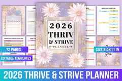 Thrive Strive Planner for Success - CraftNest - Digital Crafting and Art