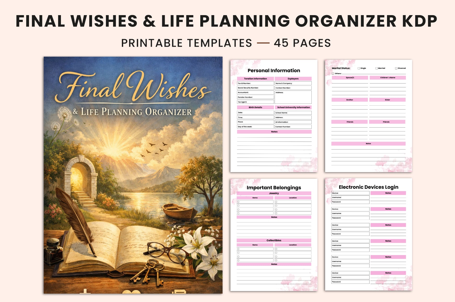Final Wishes Life Planning Planner