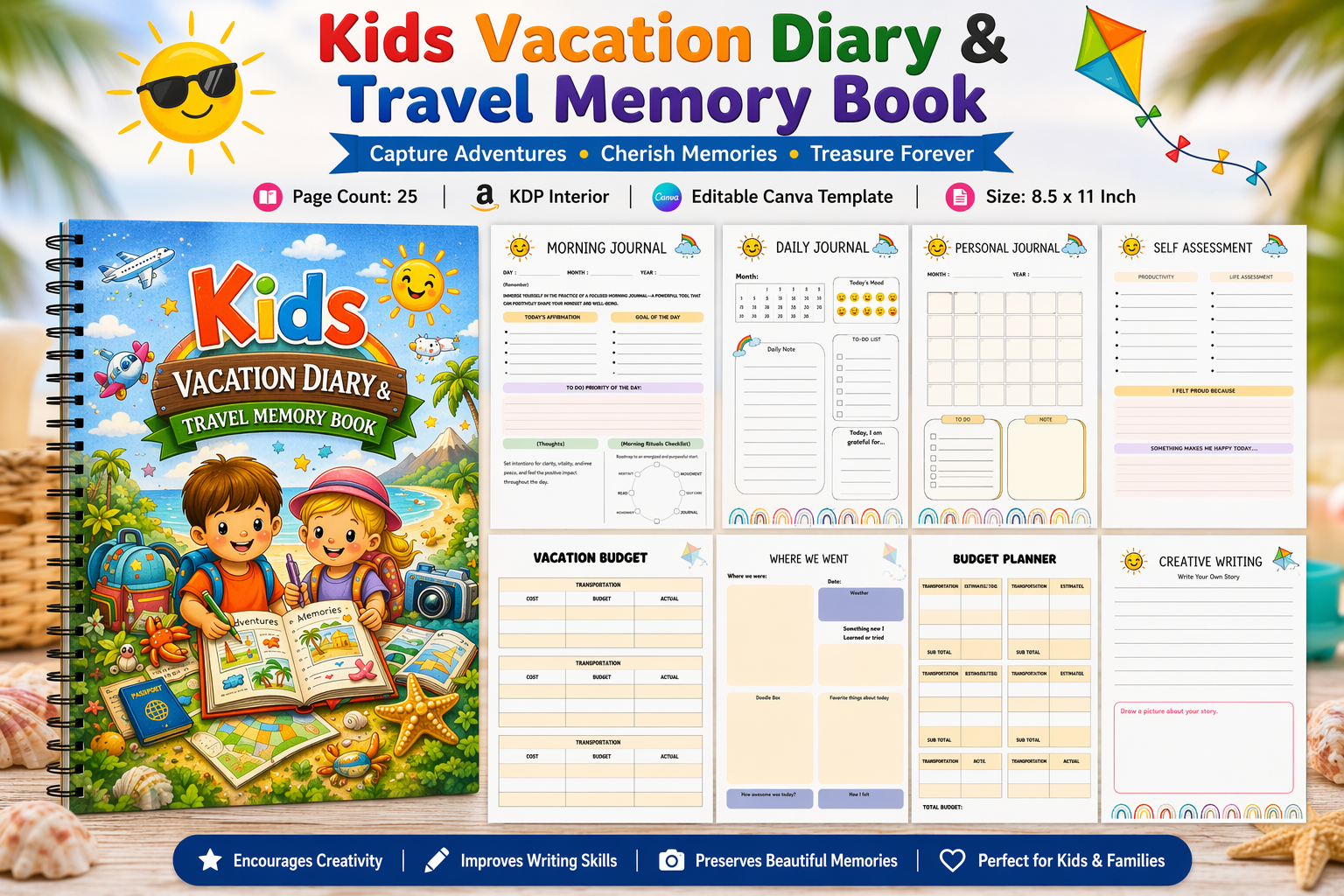 Kids' Vacation Travel Memory Guide