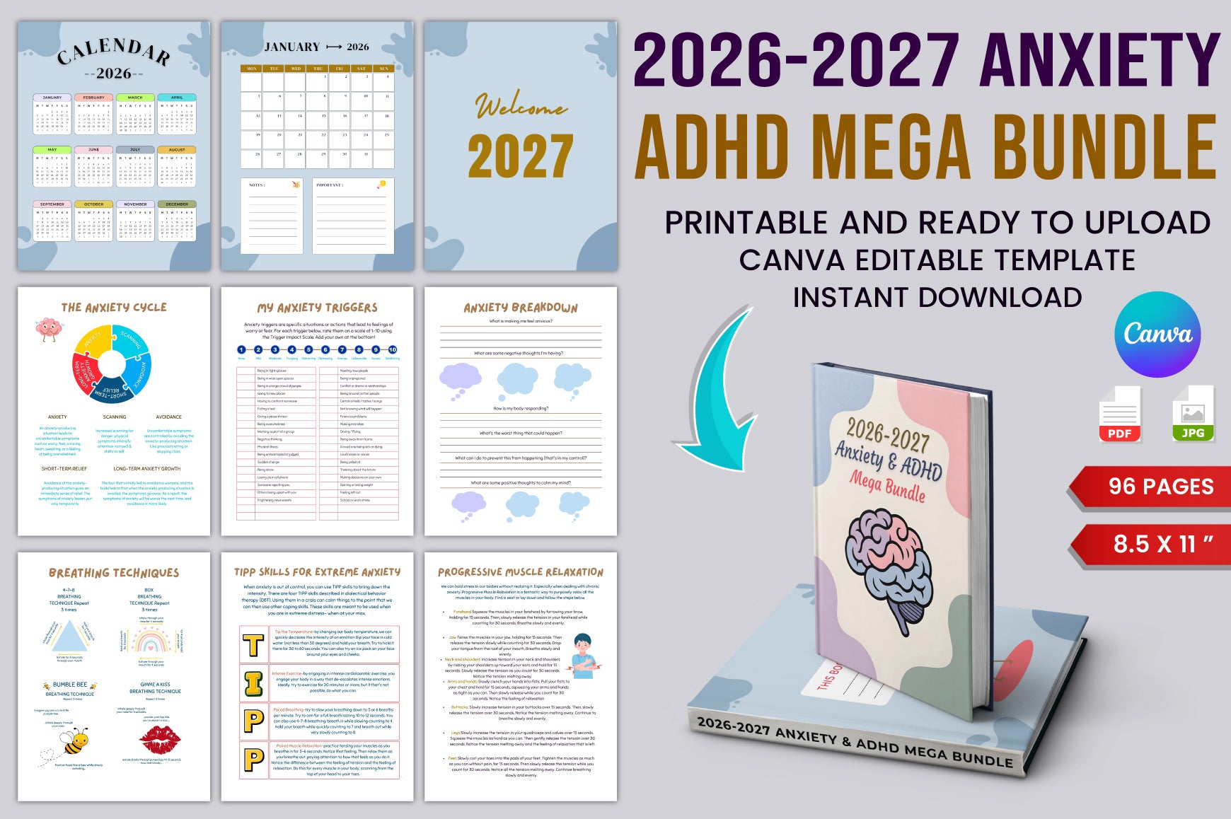 Anxiety ADHD Mega Journal