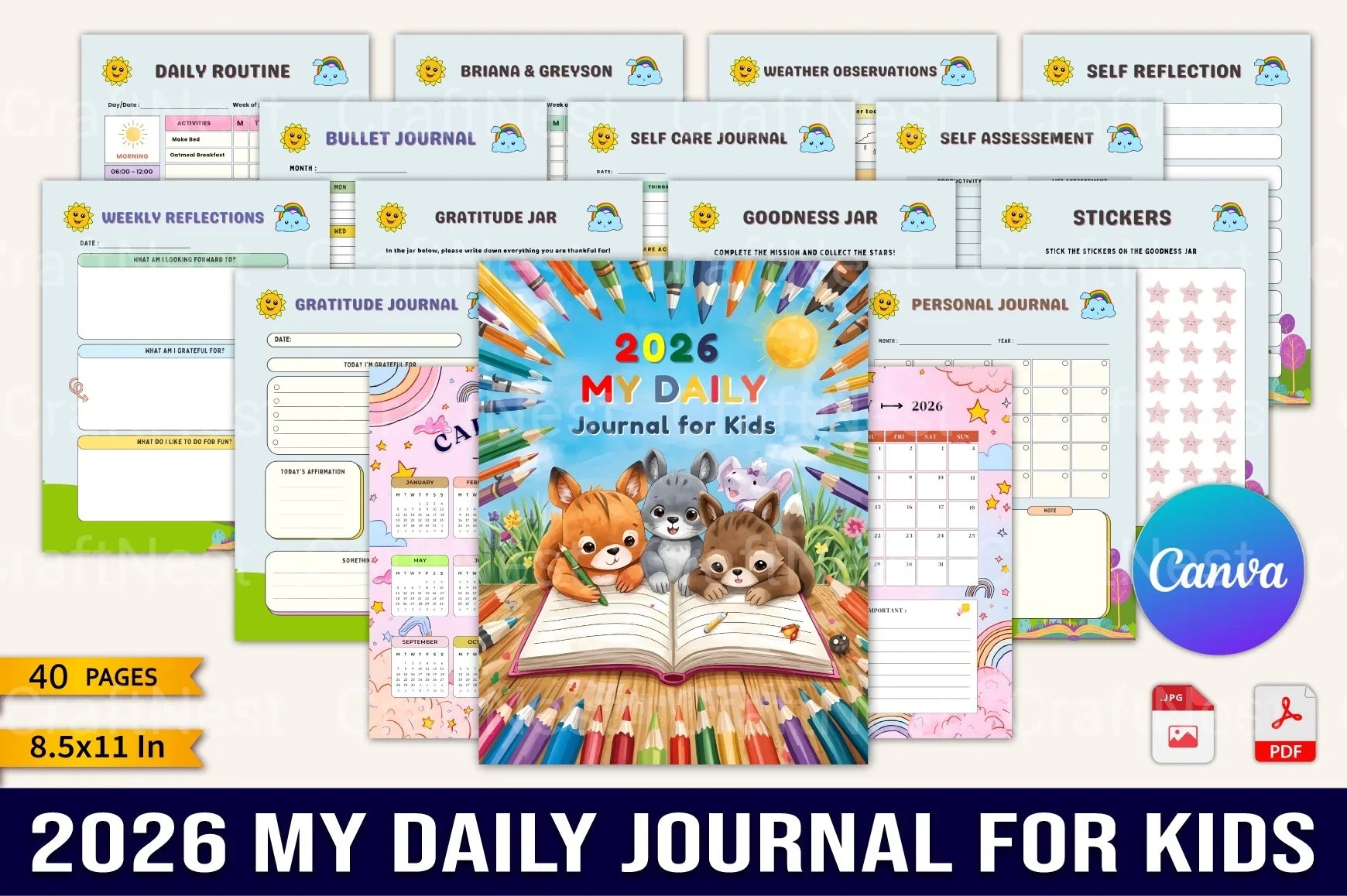 My Daily Routine for Kids - CraftNest - Digital Crafting and Art