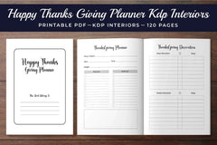 Thanksgiving Planner Interiors Bundle - CraftNest - Digital Crafting and Art