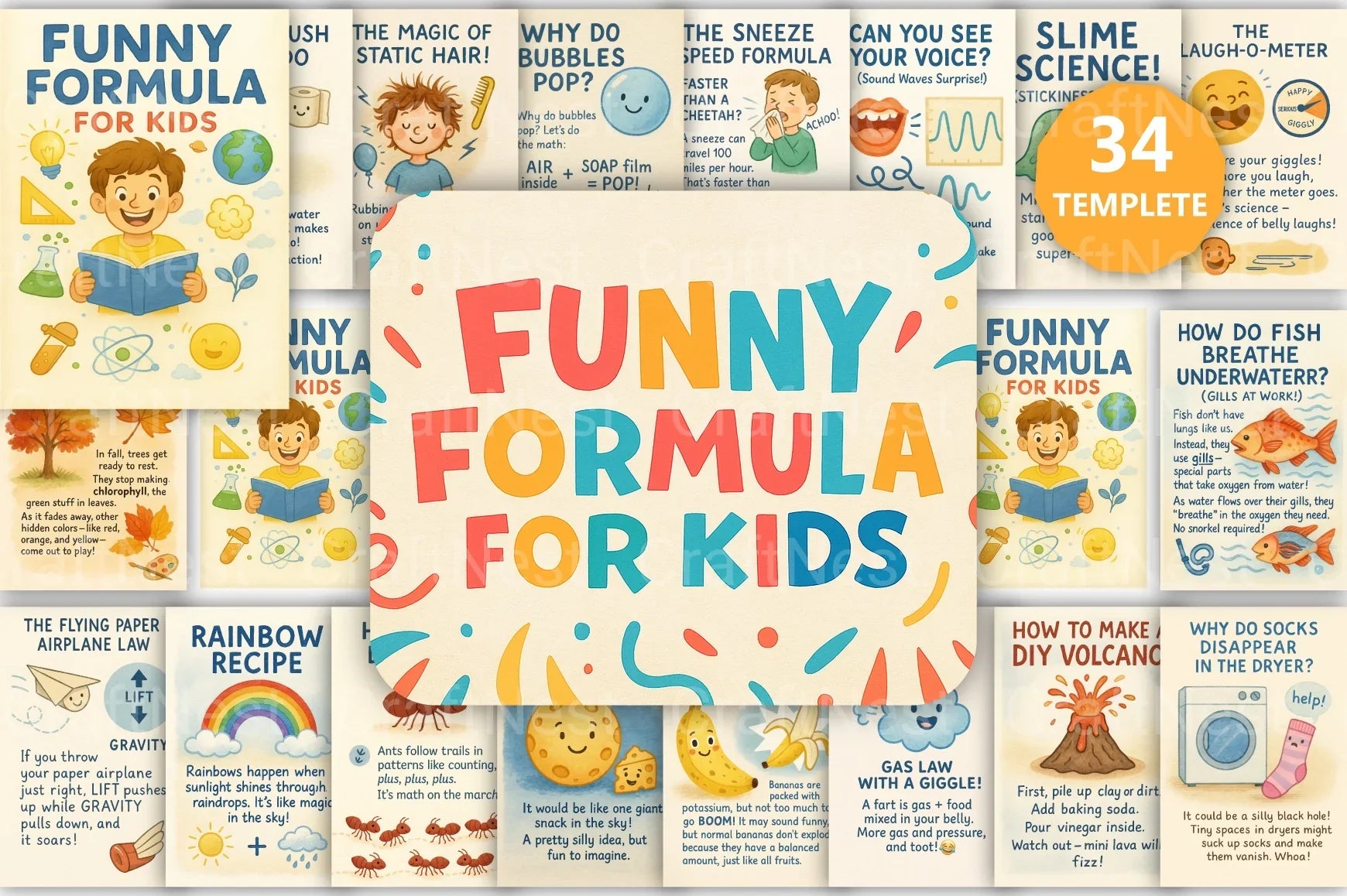 Funny Formula for Kids - CraftNest - Digital Crafting and Art