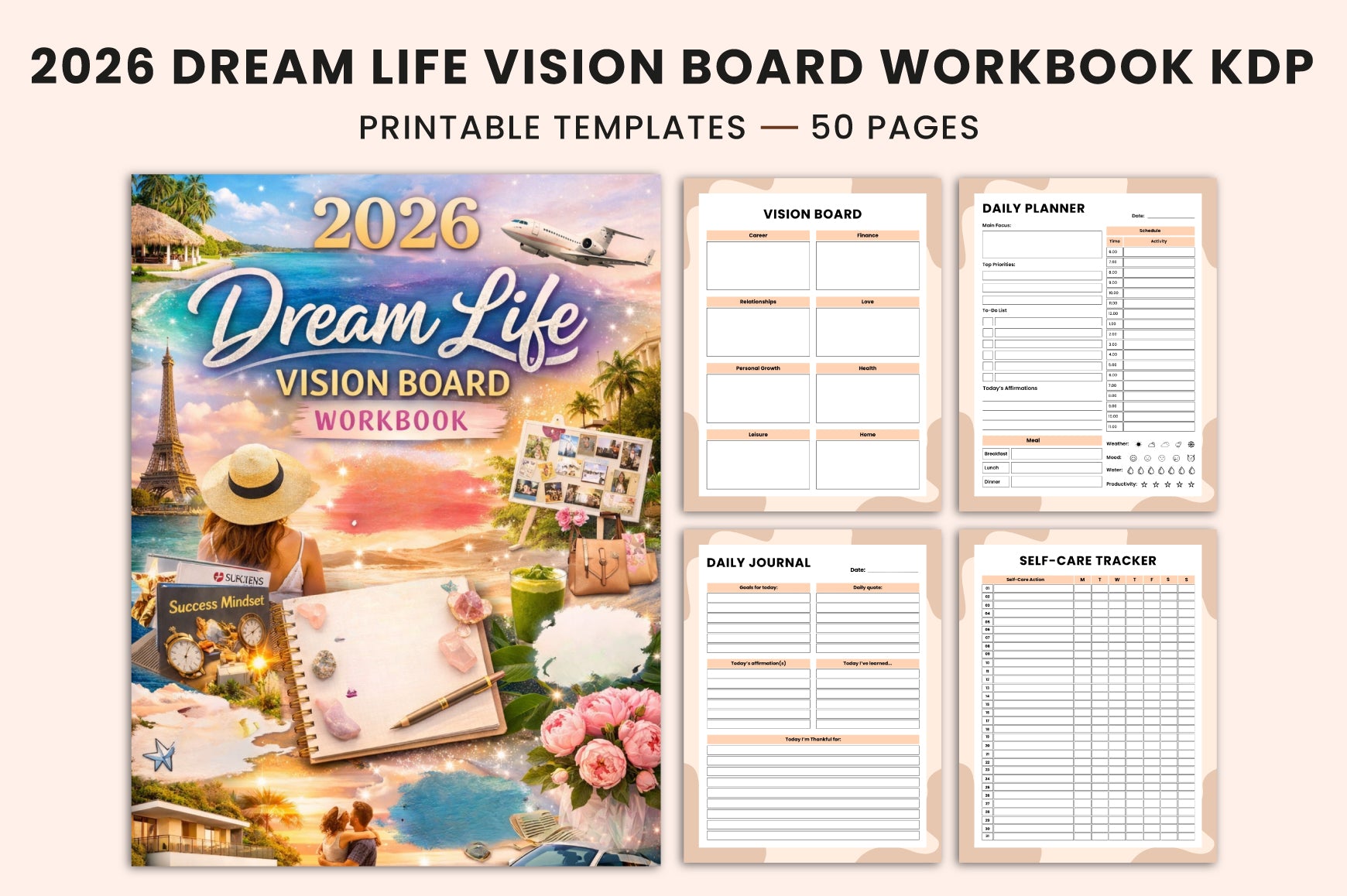 Dream Life Vision Board Workbook