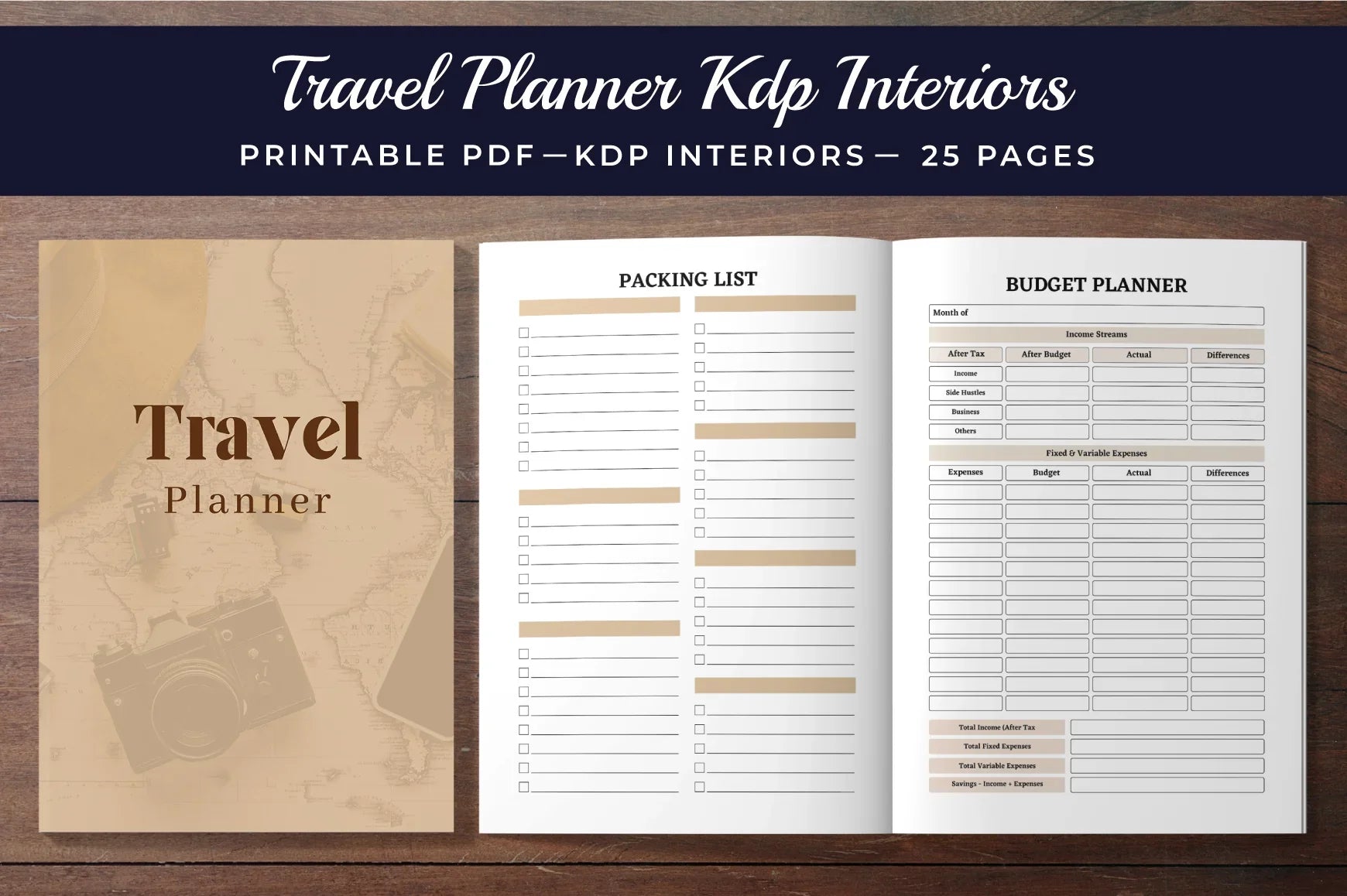 Travel Planner from 100 Planner - CraftNest - Digital Crafting and Art