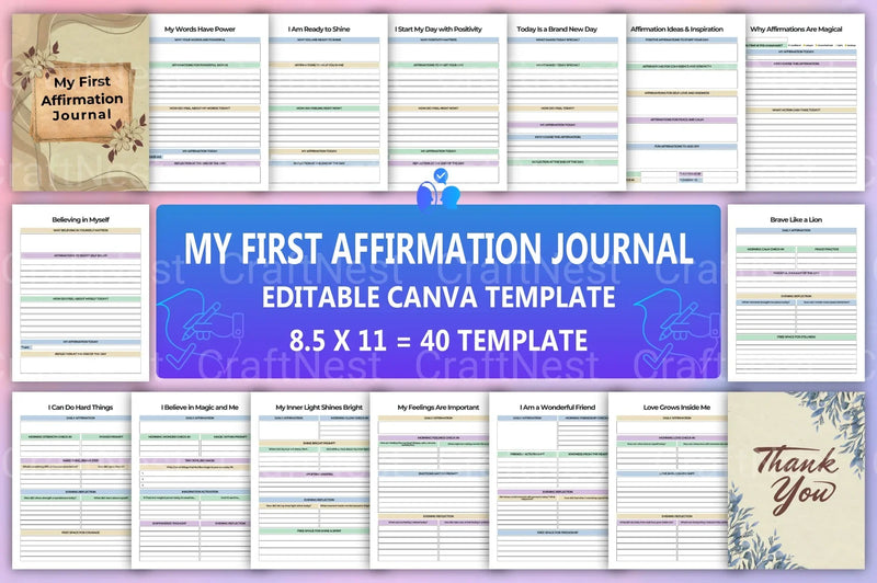 My First Affirmation - CraftNest - Digital Crafting and Art