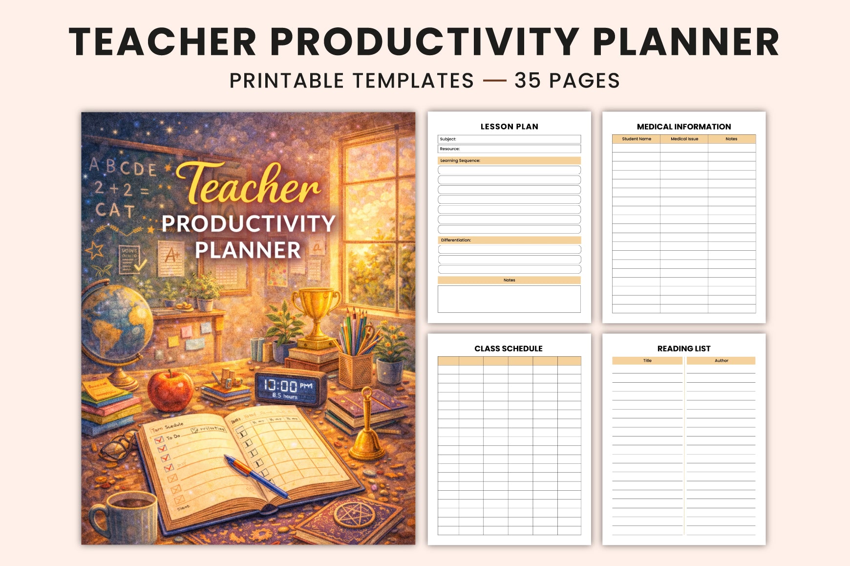 Teacher Productivity Planner