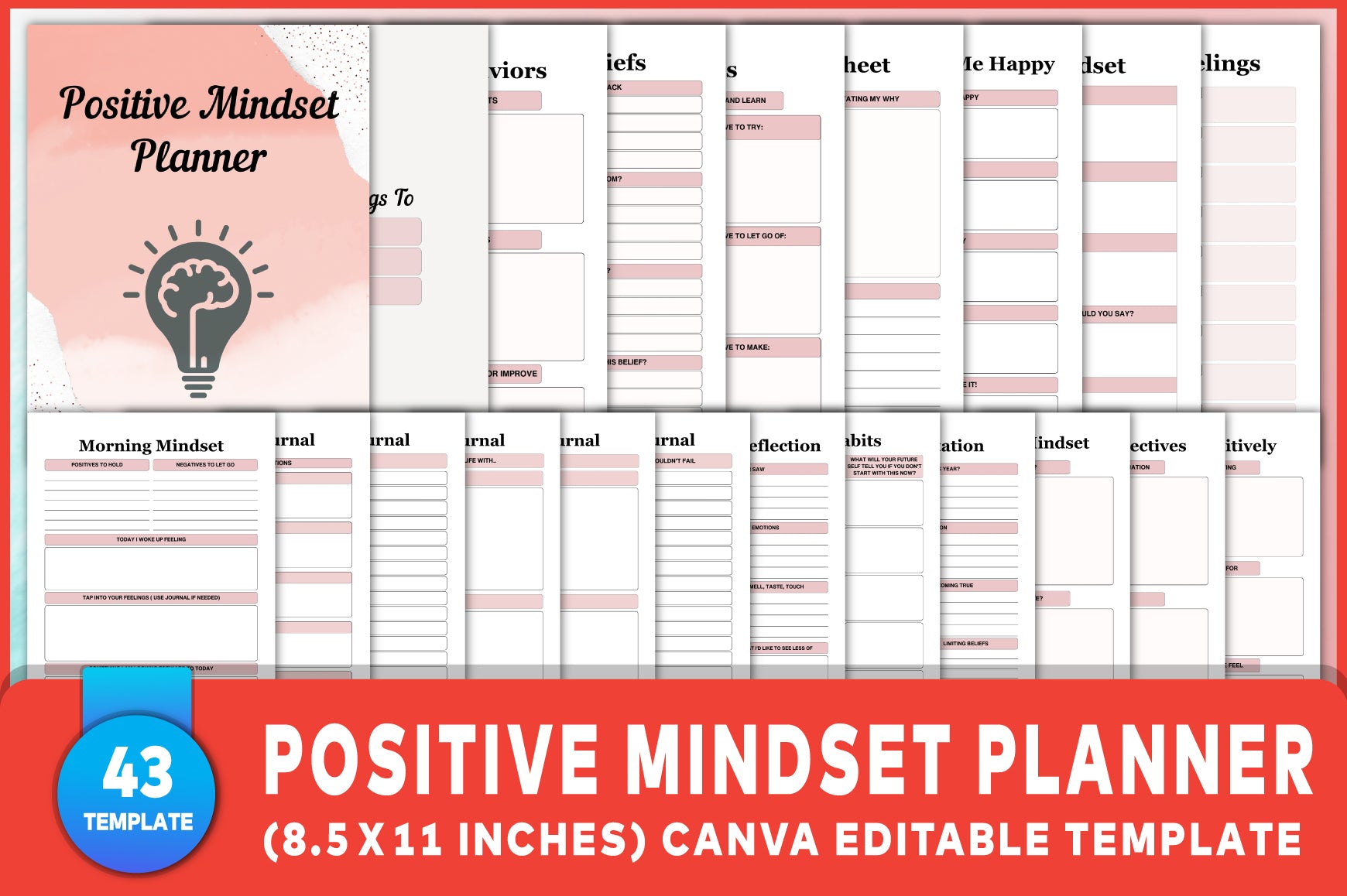 Positive Mindset Planner