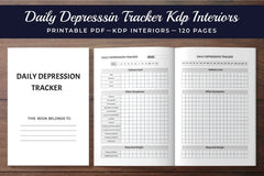 Daily Depression Tracker Planner - CraftNest - Digital Crafting and Art