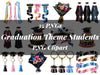 Graduation Theme Students Clipart