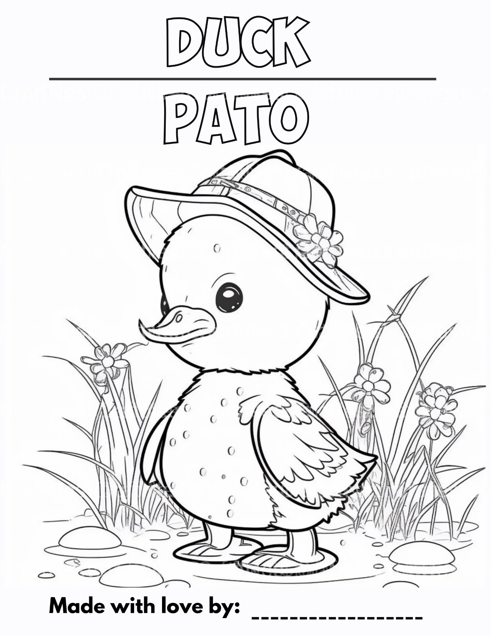 Barnyard Animals Learning Coloring Book - CraftNest - Digital Crafting and Art