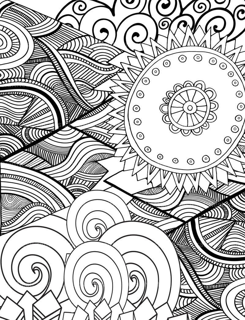 Colorist Heaven Flower Coloring Book - CraftNest - Digital Crafting and Art