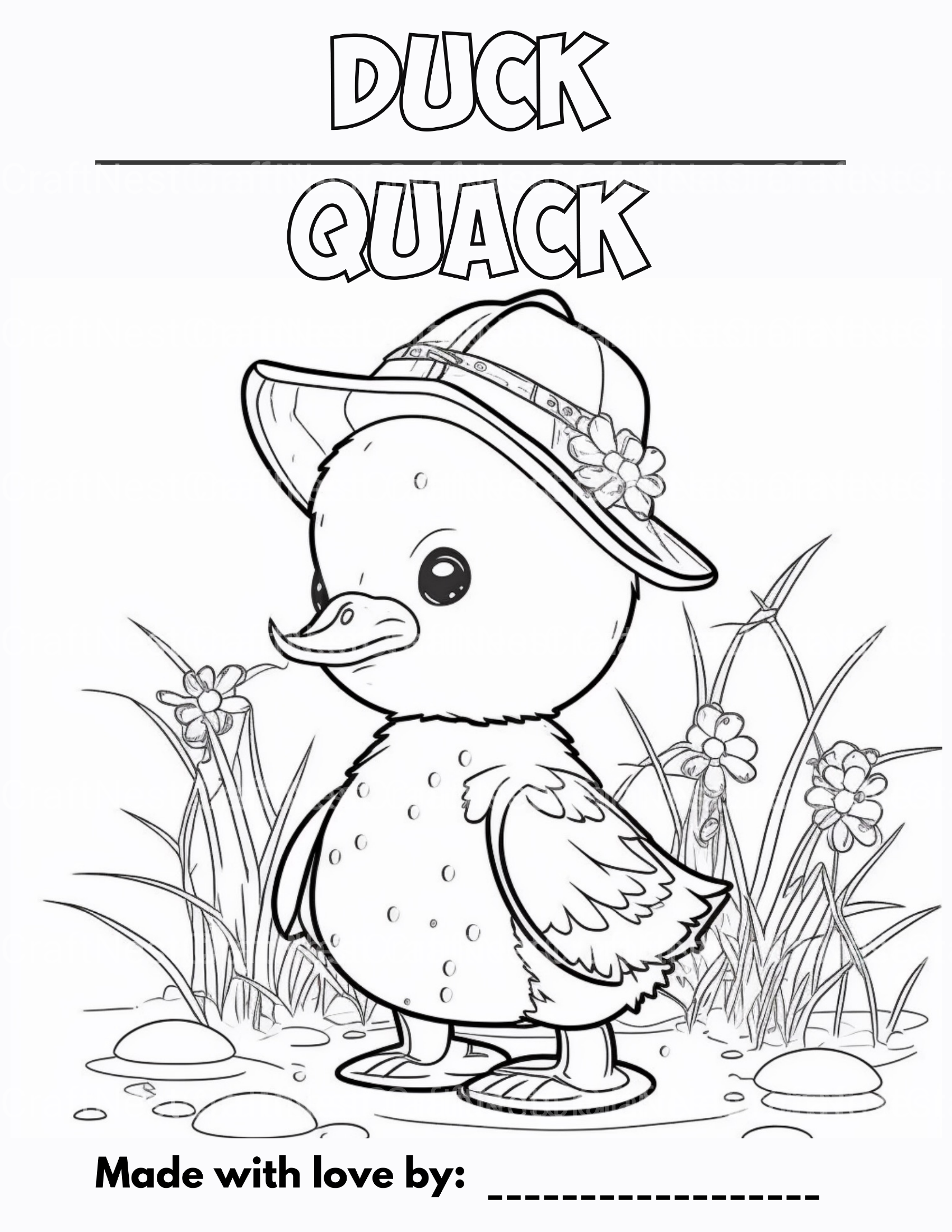 Farm Animals Coloring Book - CraftNest - Digital Crafting and Art