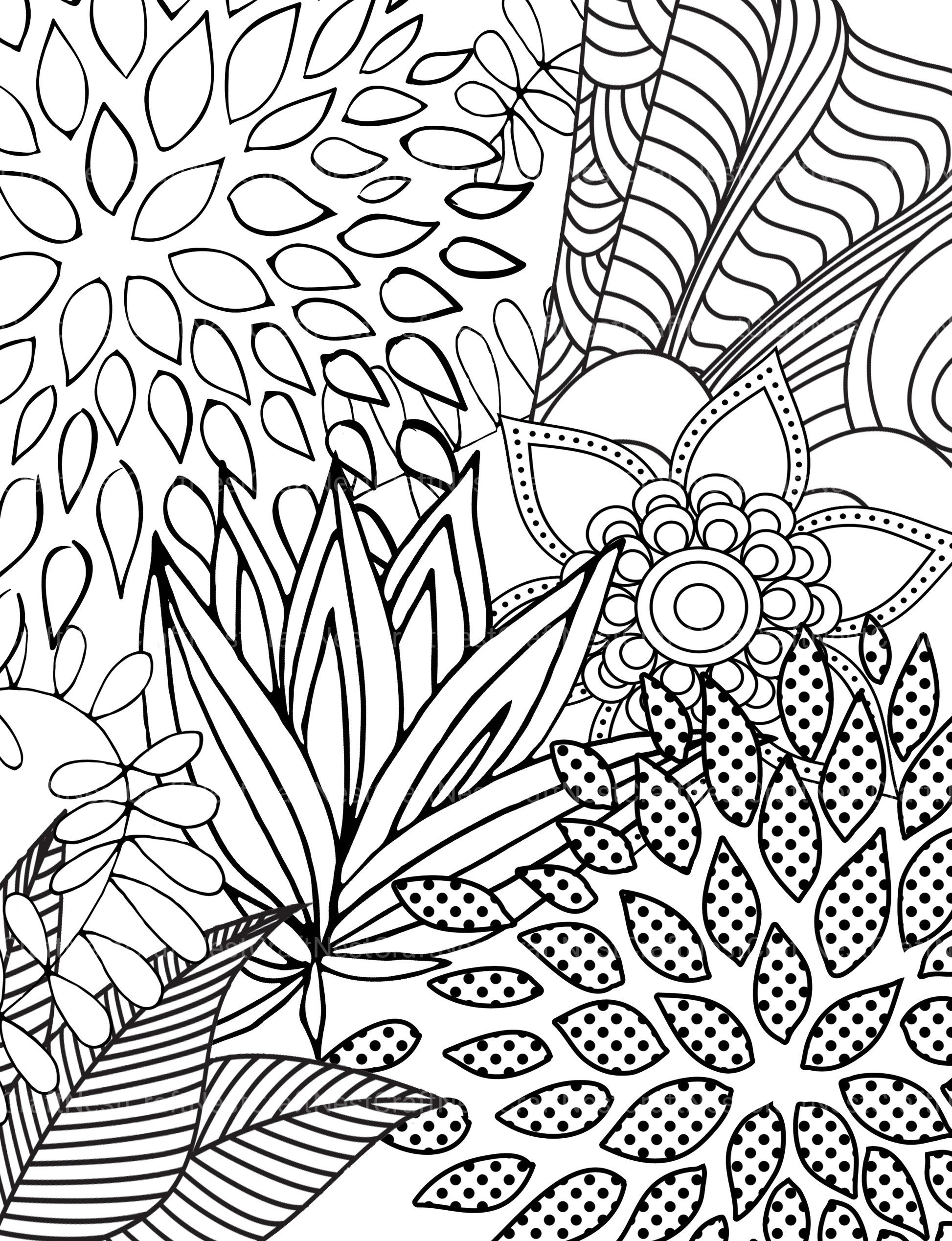 Colorist Heaven Flower Coloring Book - CraftNest - Digital Crafting and Art
