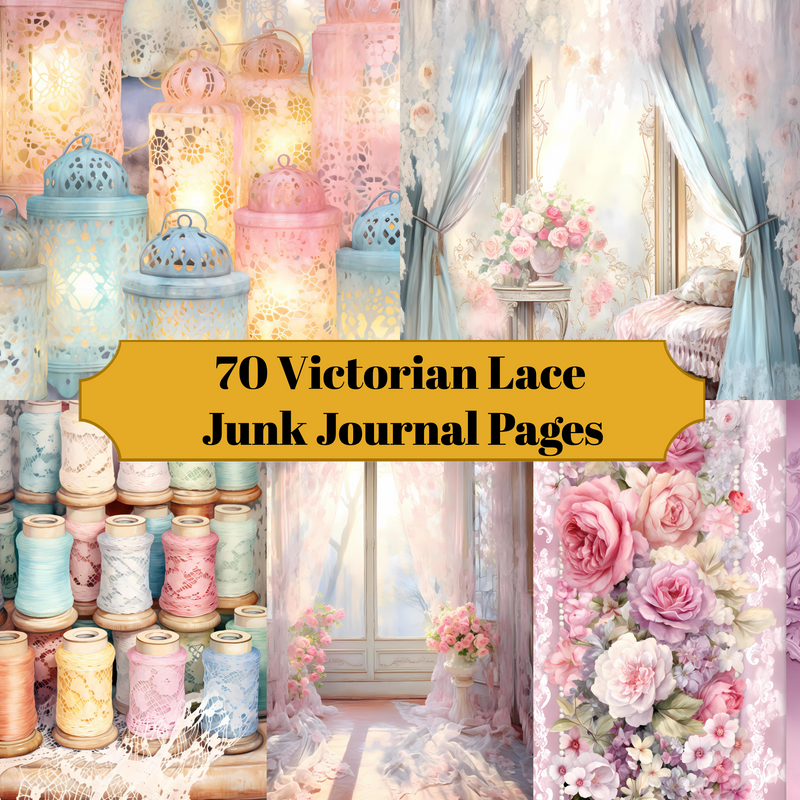 Victorian Lace Junk Journal Pages - CraftNest