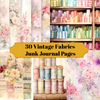 Vintage Stoffe Junk Journalseiten Seiten